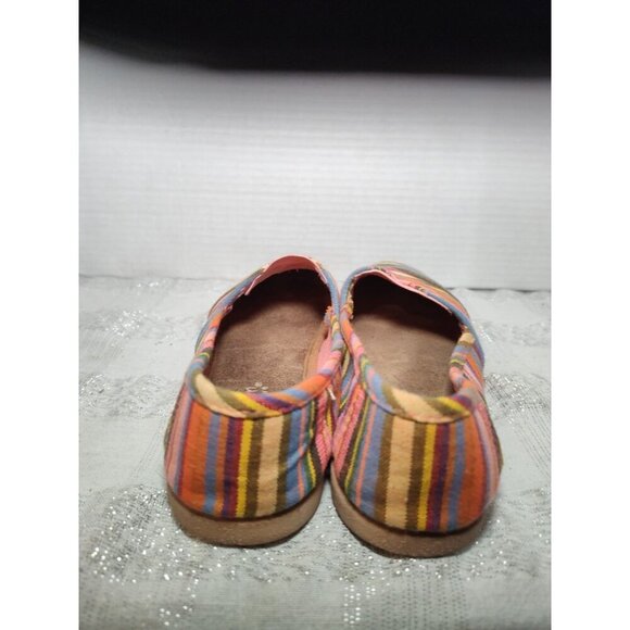 Enlighten Active SlipOn Flat Womens Sz 6 Comfort Striped Pink Loafer Casual Shoe - Picture 4 of 12